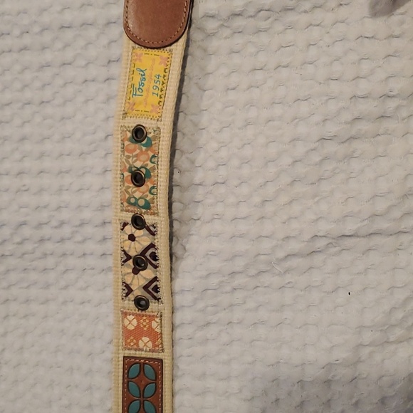 Fossil Patchwork Web Belt Size M - Picture 5 of 5